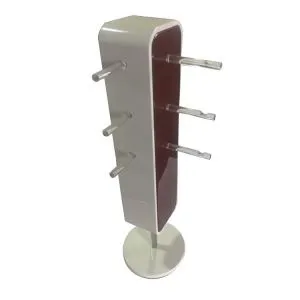 Λευκή βαφή και καφέ φινίρισμα οπτική οθόνη